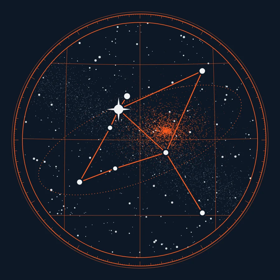 Liftoff Beet Powder packaging or constellation artwork