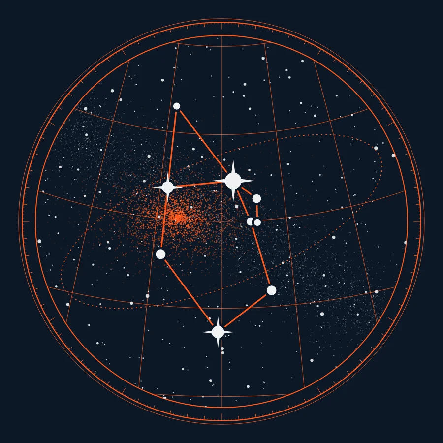 Pit Crew BCAA packaging or constellation artwork