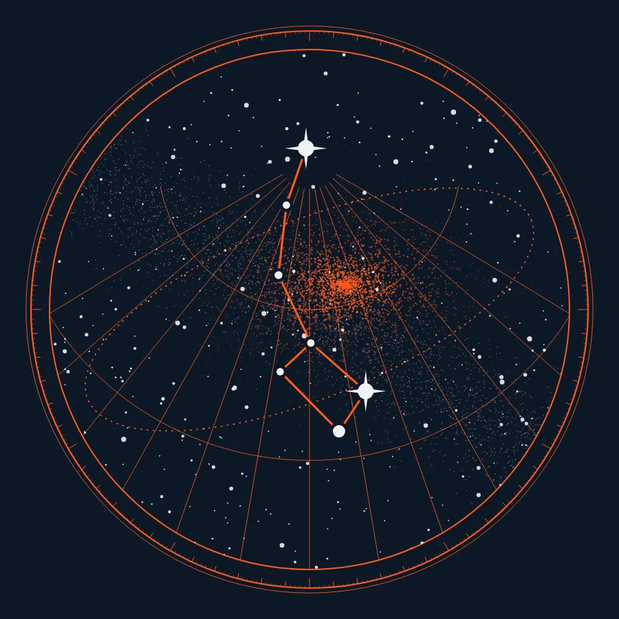 Power Down Magnesium packaging or constellation artwork
