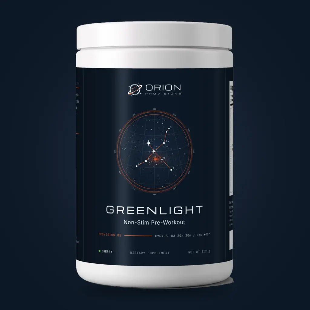 Greenlight Pre-Workout packaging artwork