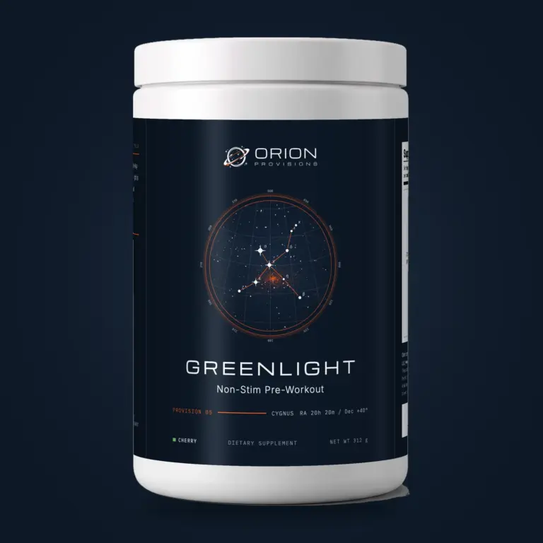 Greenlight Pre-Workout packaging or constellation artwork
