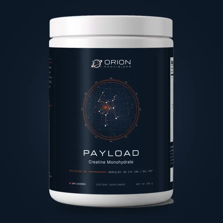 Payload Creatine packaging or constellation artwork