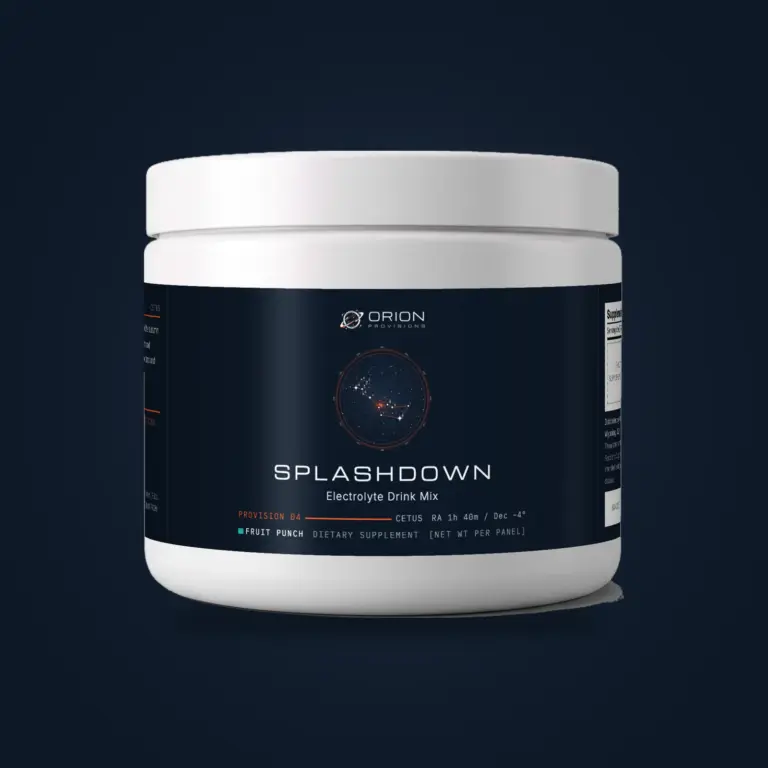 Splashdown Hydration packaging or constellation artwork
